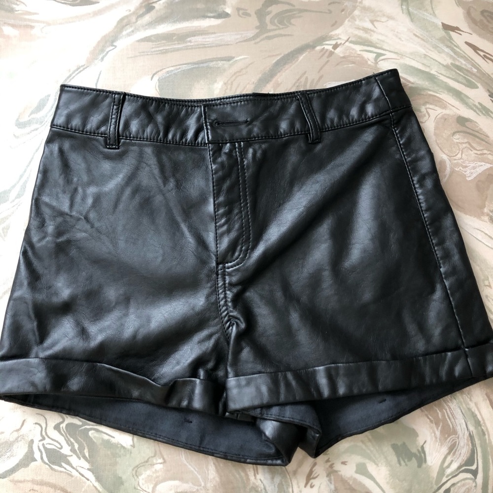 HM leather shorts 4